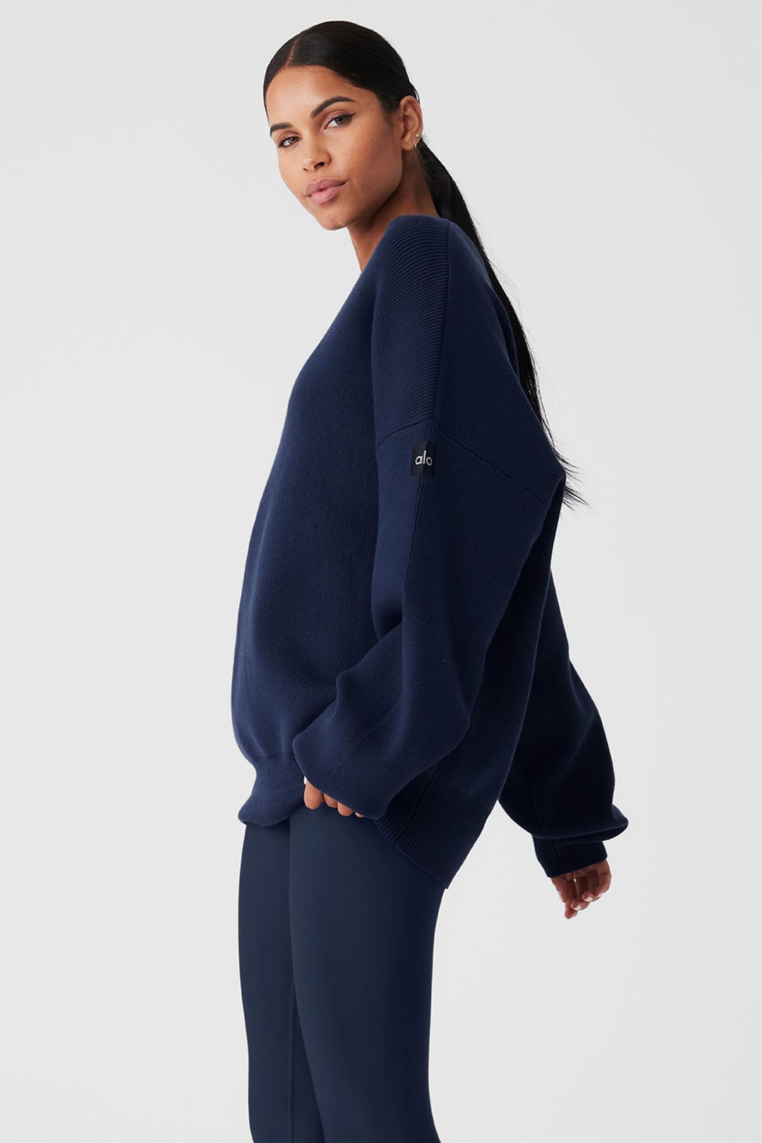 Scholar Crew Neck Sweater - Navy #3