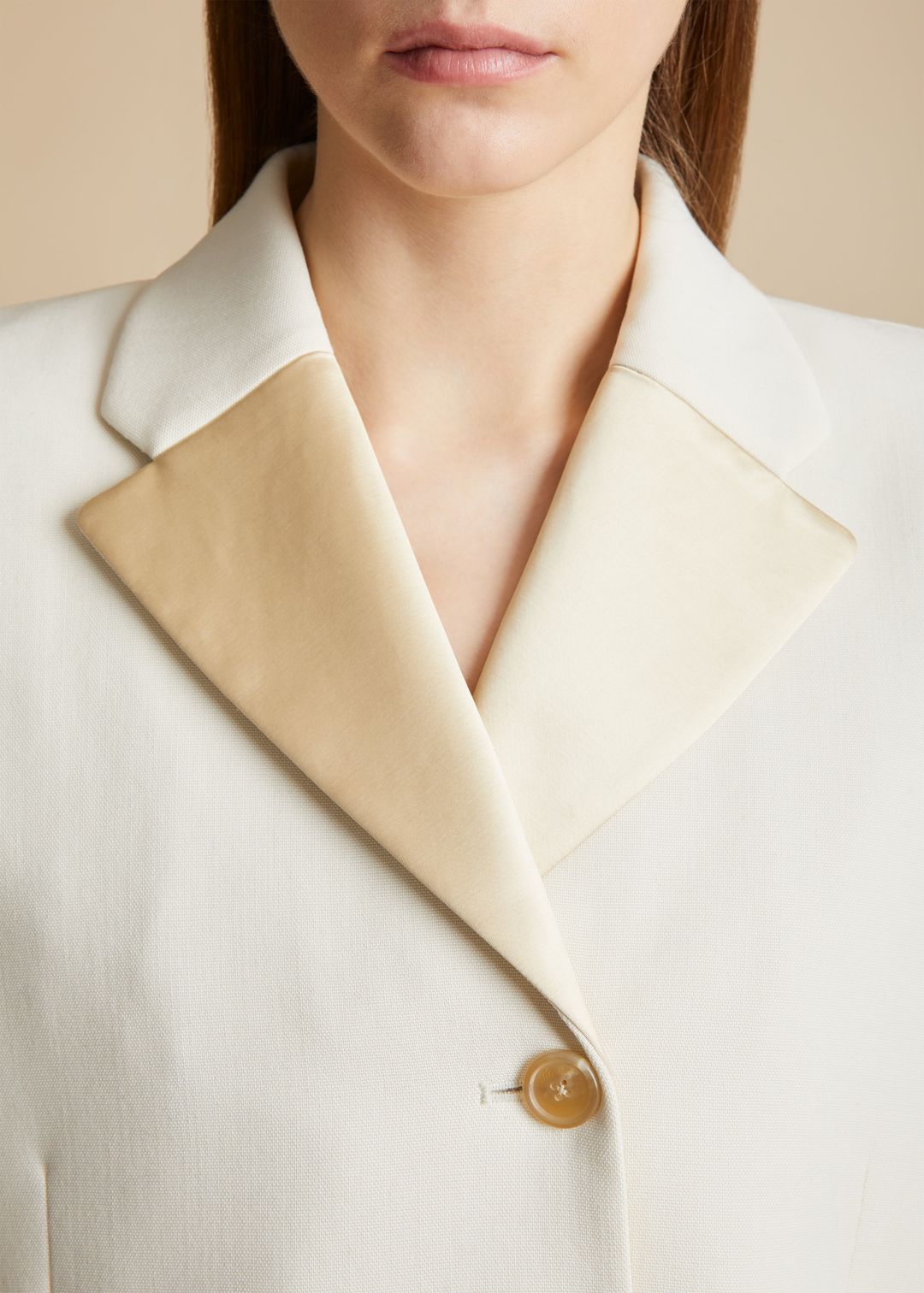The Isaline Blazer in Chalk #5