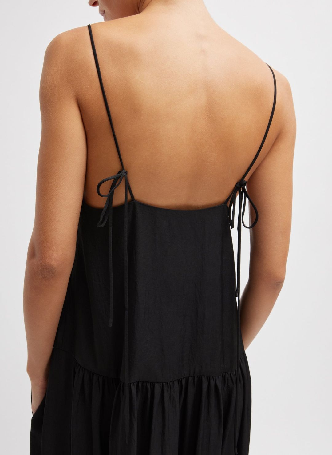 Spring Acetate Strappy Jalouise Dress #2