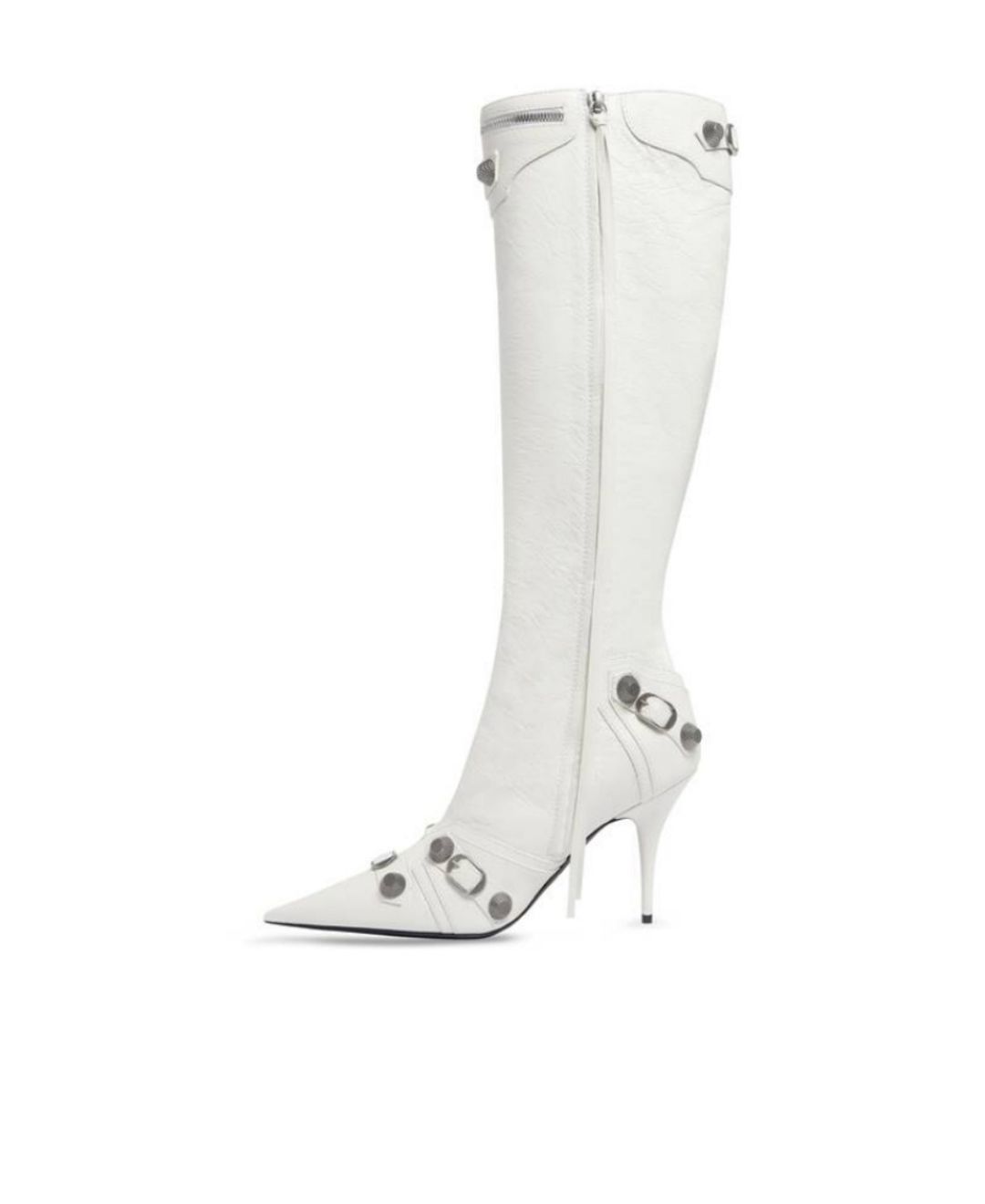 Balenciaga Women's Cagole Knee High Heel Boots #14