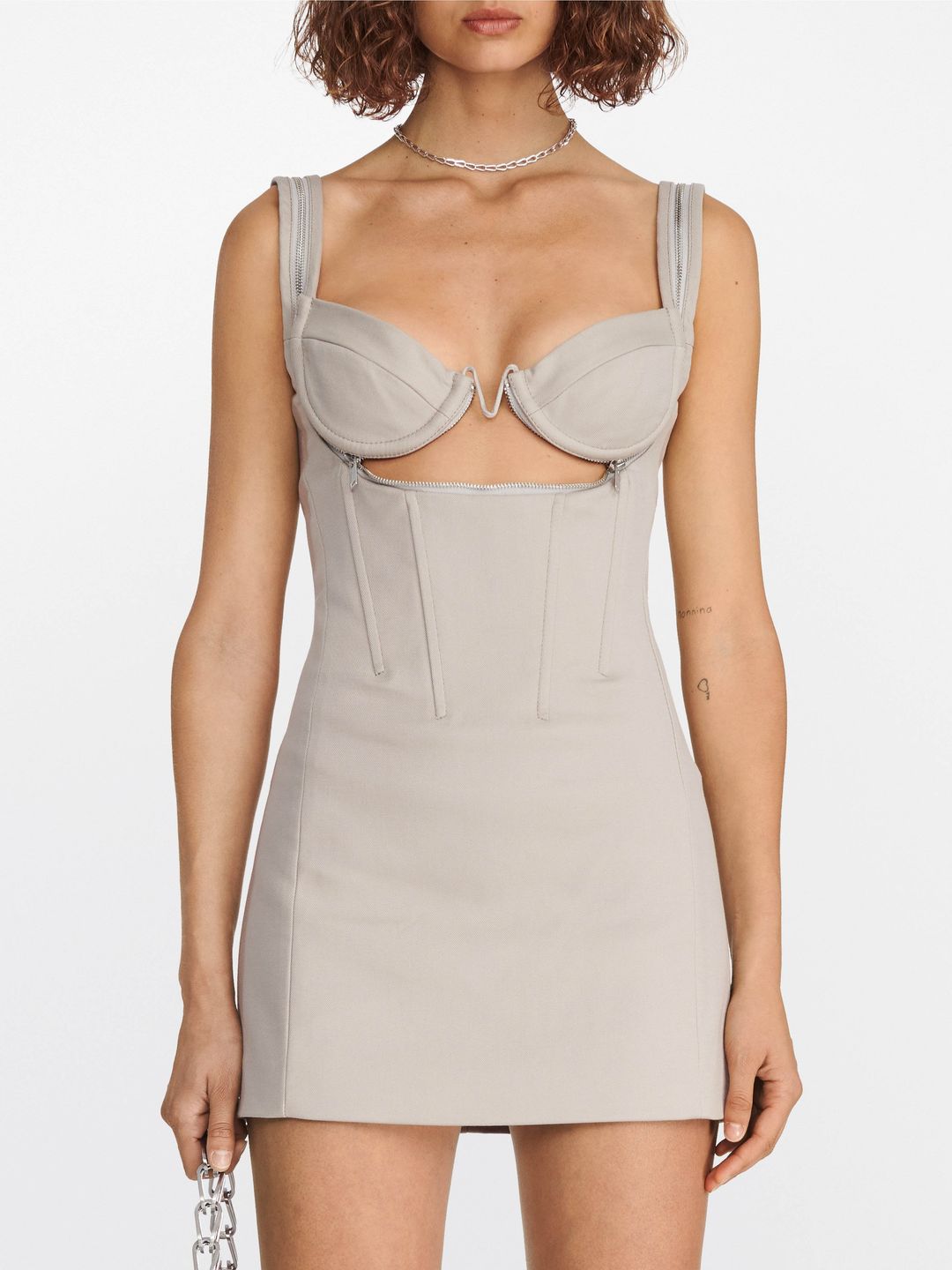 ZIP UNDERWIRE MINI DRESS #3