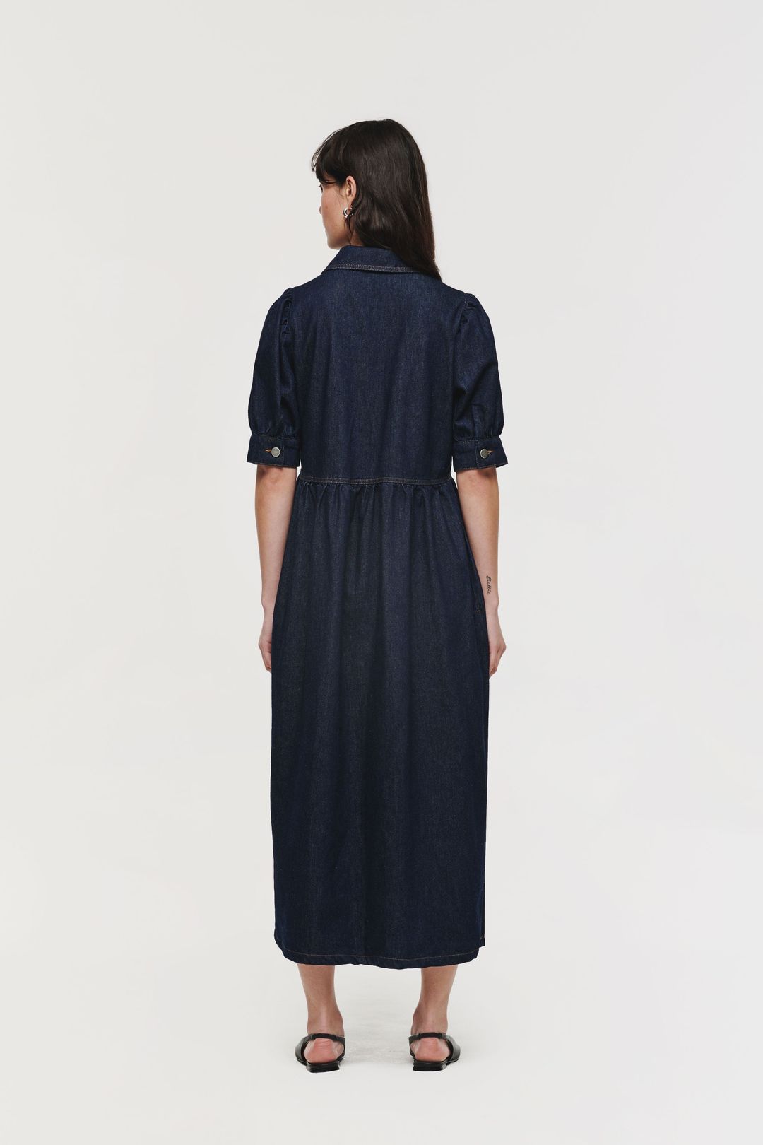 Gabriella Short Sleeve Zip Midi Dress #13
