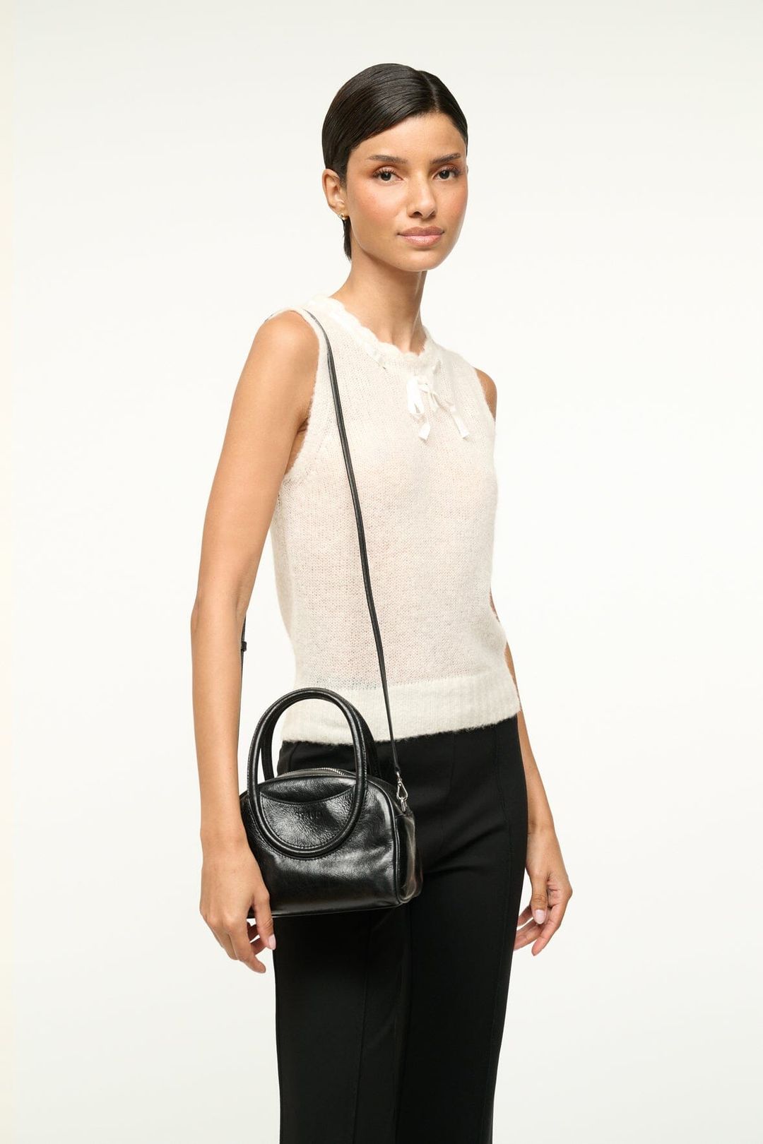 MAUDE MINI BOWLER BAG | BLACK #6