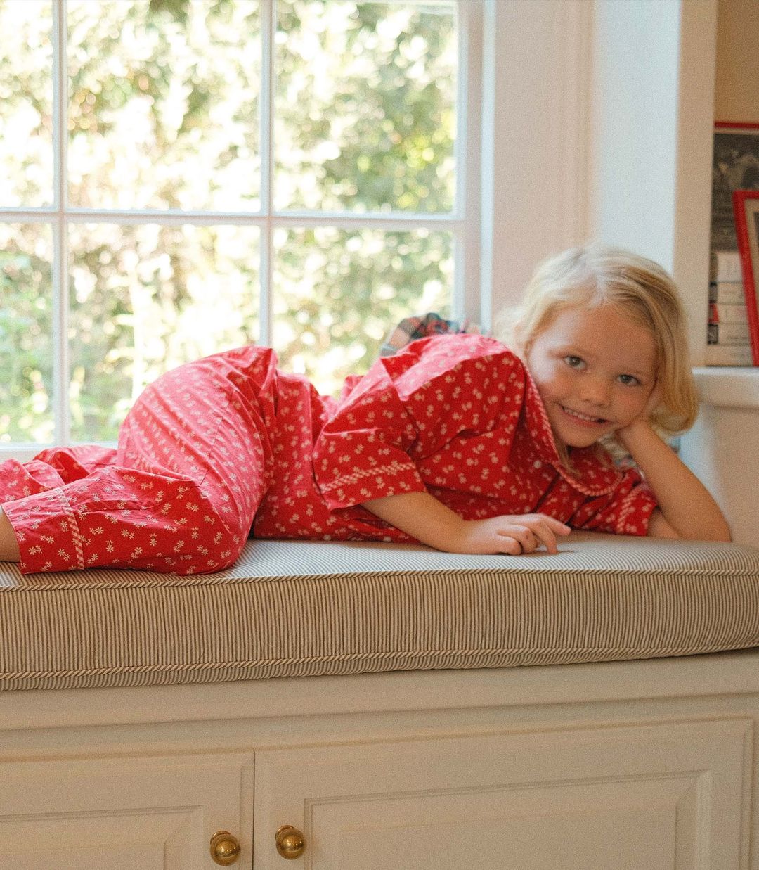 LEAF PLAYSUIT -- POMME ROUGE CALICO #3