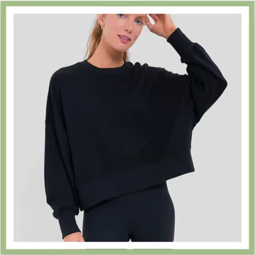 SPORT Black Cropped Oliver Pullover #3