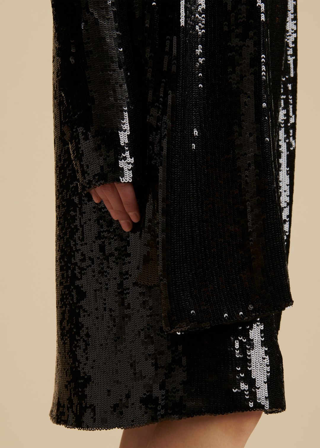 The Shaz Dress in Black Sequin #5