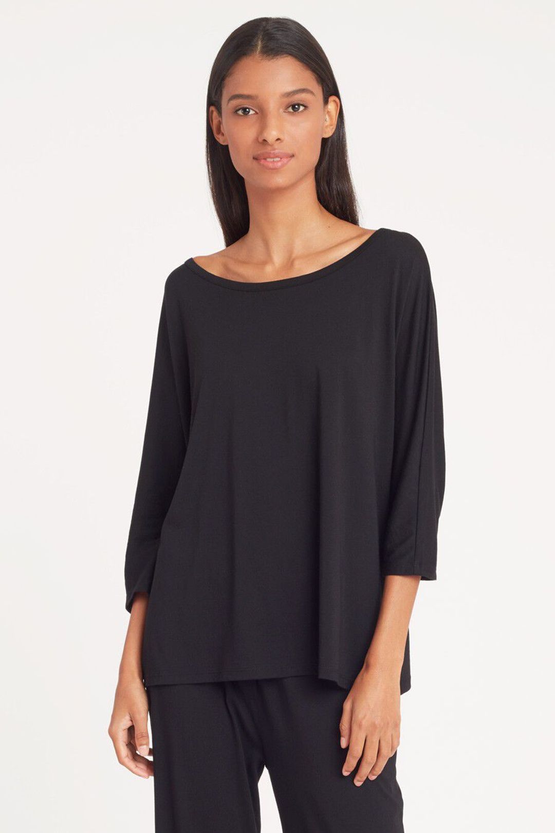 Pima Drape-Back Top