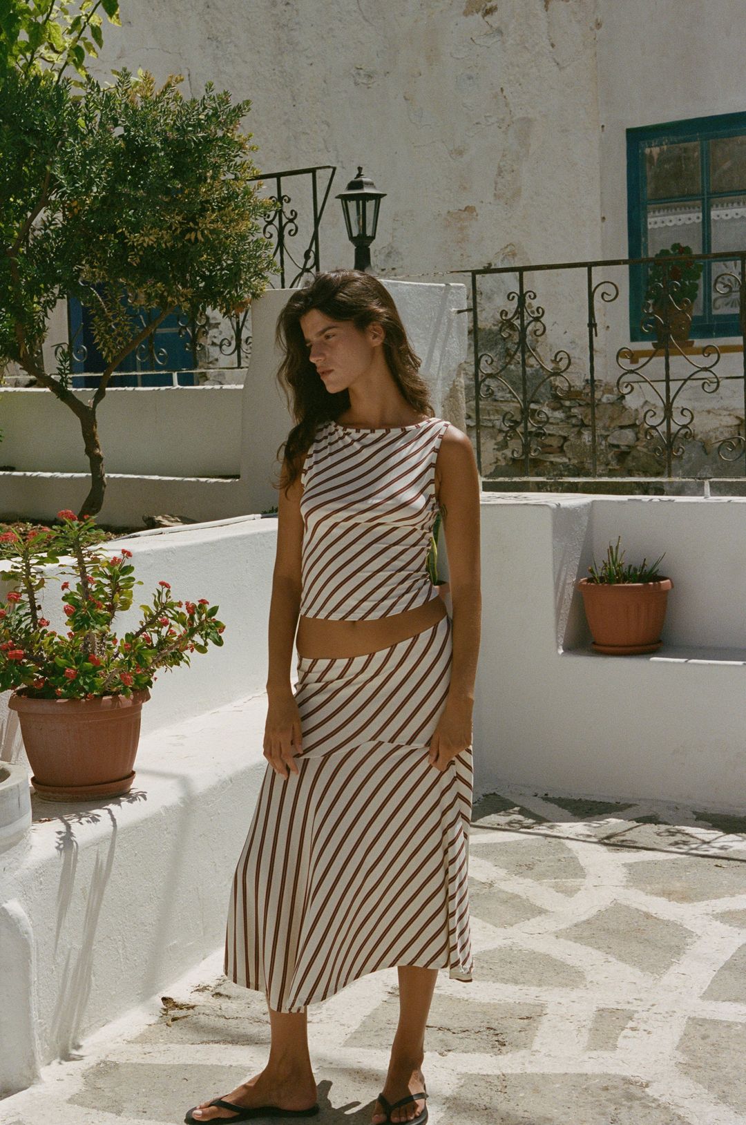 Maeve Midi Skirt | Stripe #6