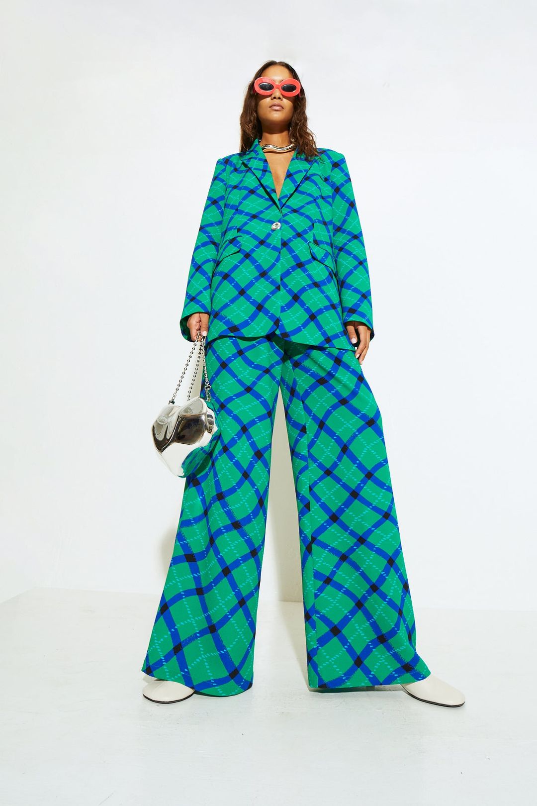 Bloo Pant in Green Plaid