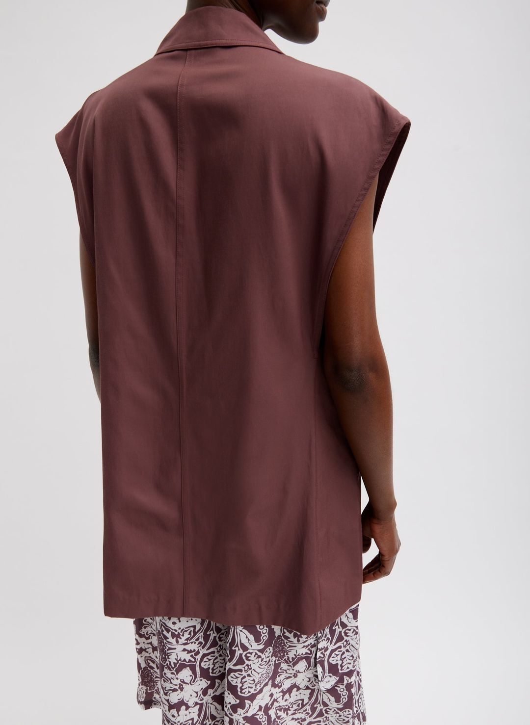 Drapey Suiting Oversized Double Breasted Vest #2