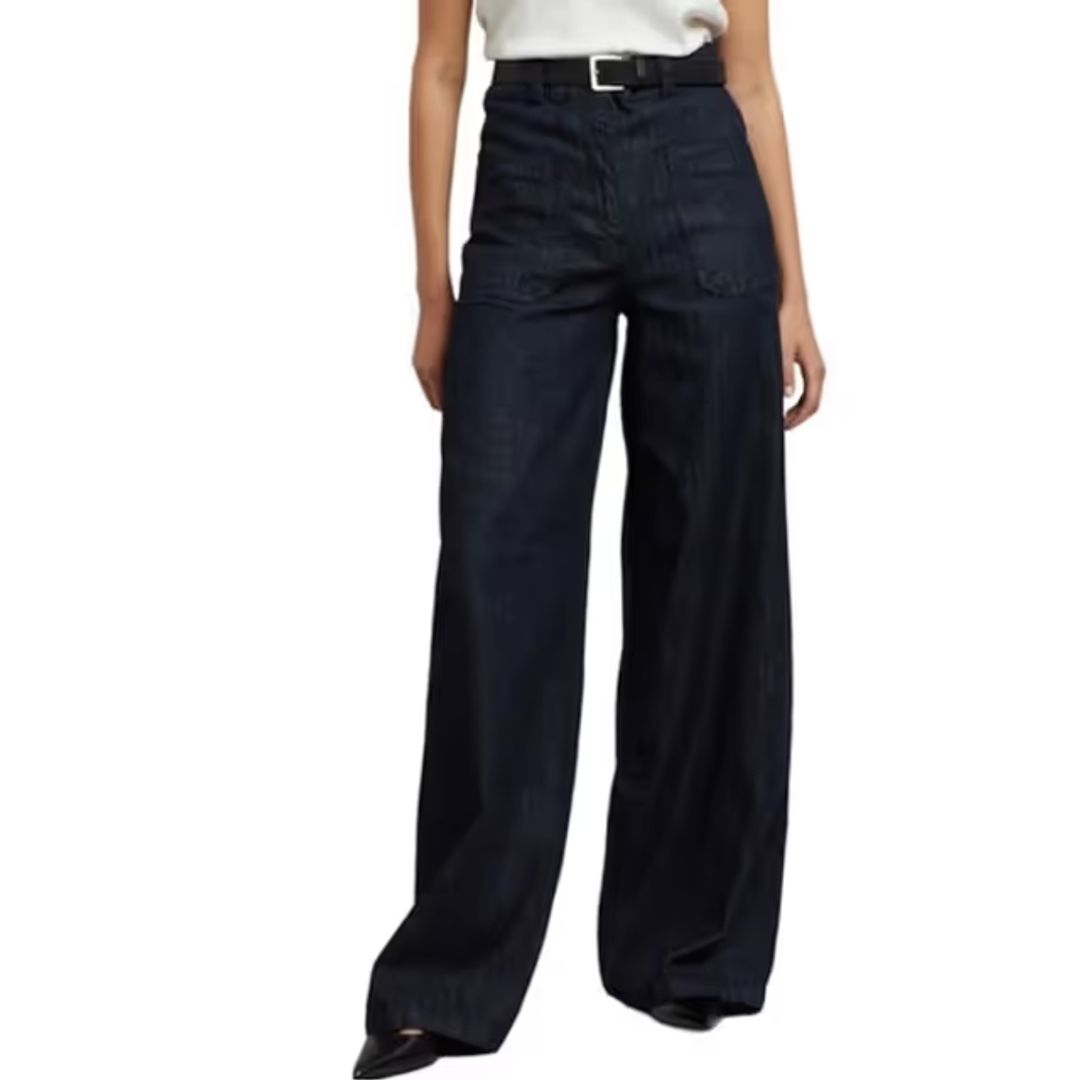 Mar High WaistedDenim Pant - Dark Indigo