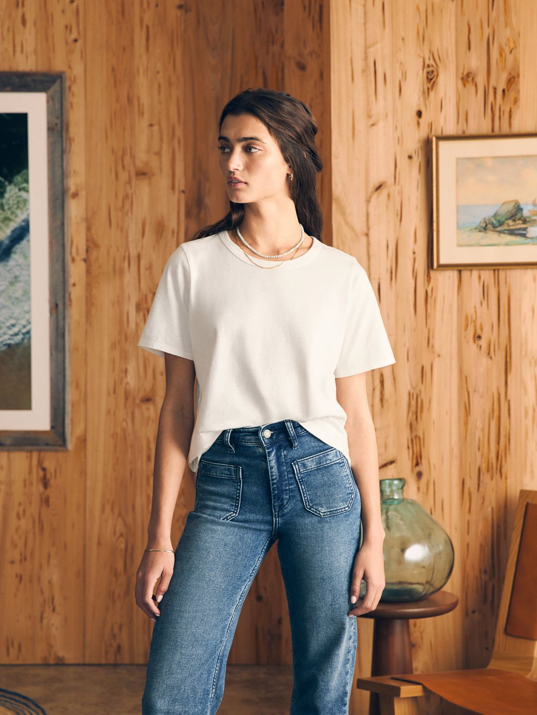 Sunwashed Crew Tee - White #3