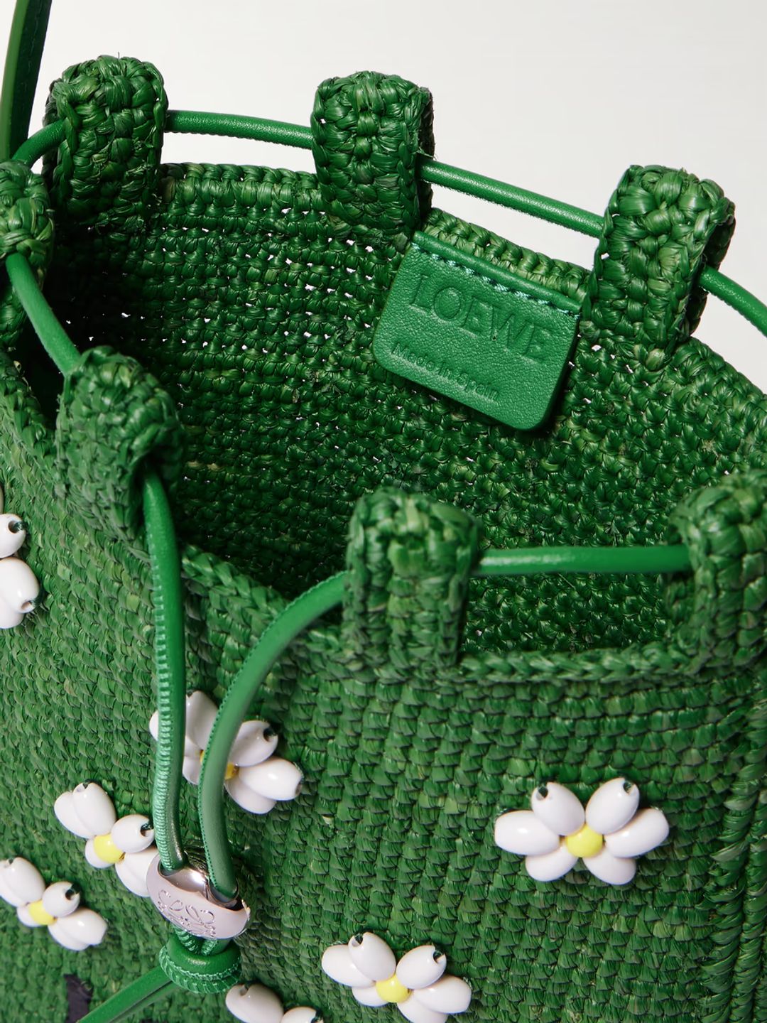 + Paula's Ibiza embellished raffia shoulder bag #5