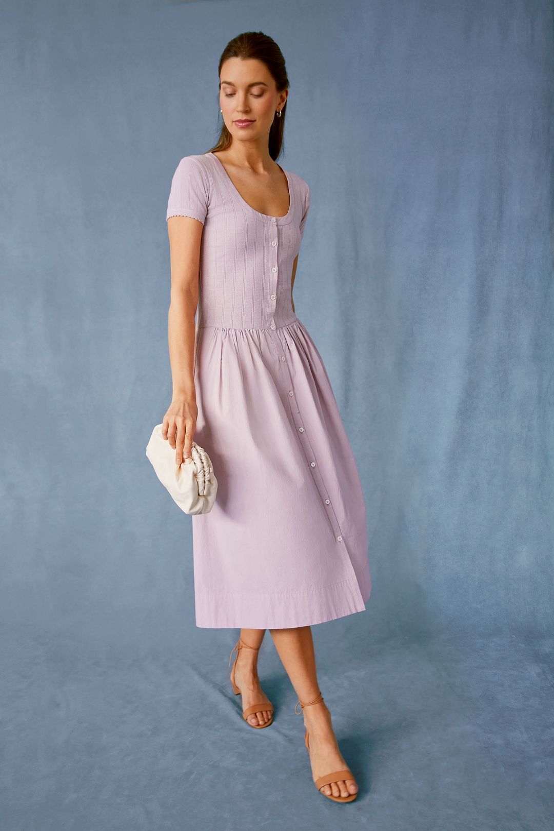 Dune Jackie Mid Heel Ankle Wrap Sandal