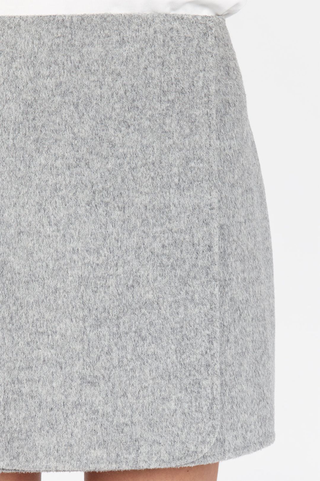 JERI SILVER WOOL MINI SKIRT #7