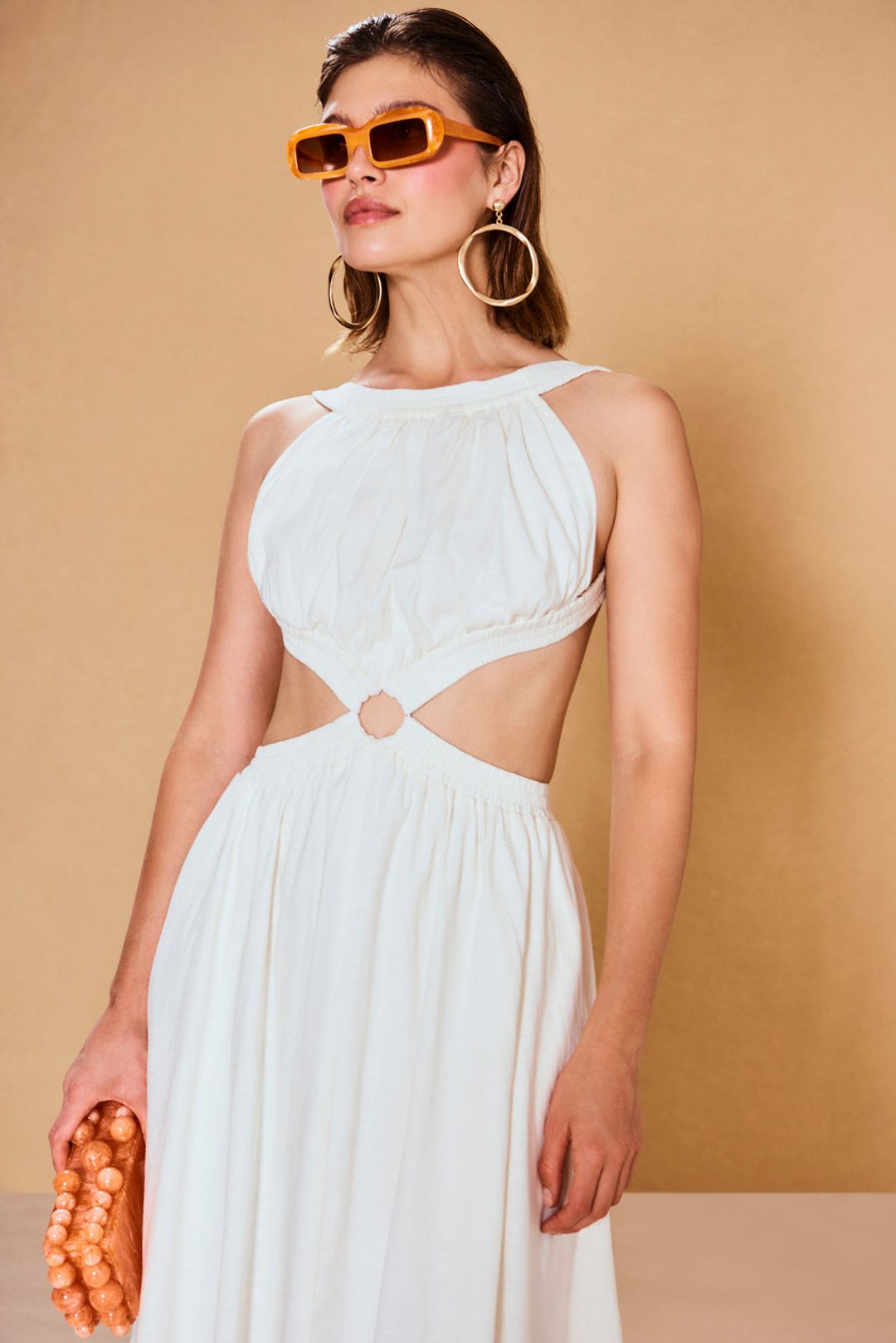 THEIA DRESS - OFF WHITE