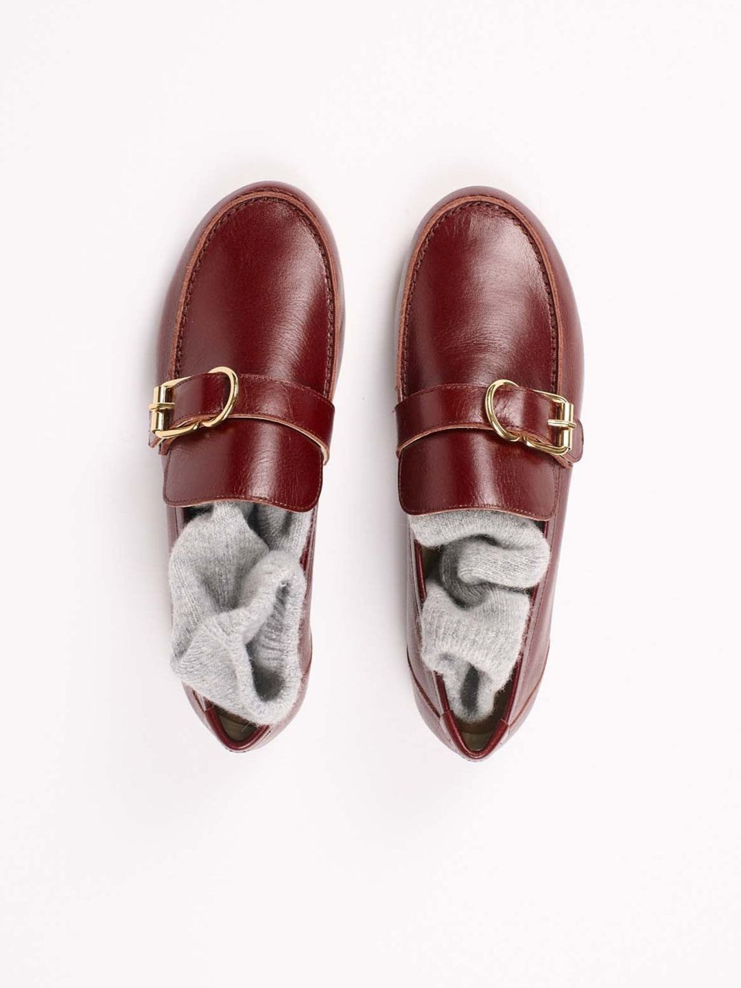 The Buckle Loafer in Oxblood #4