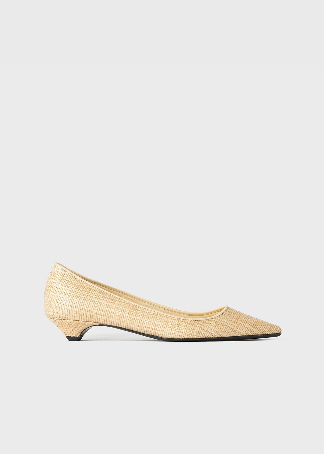 The Raffia Pump light beige