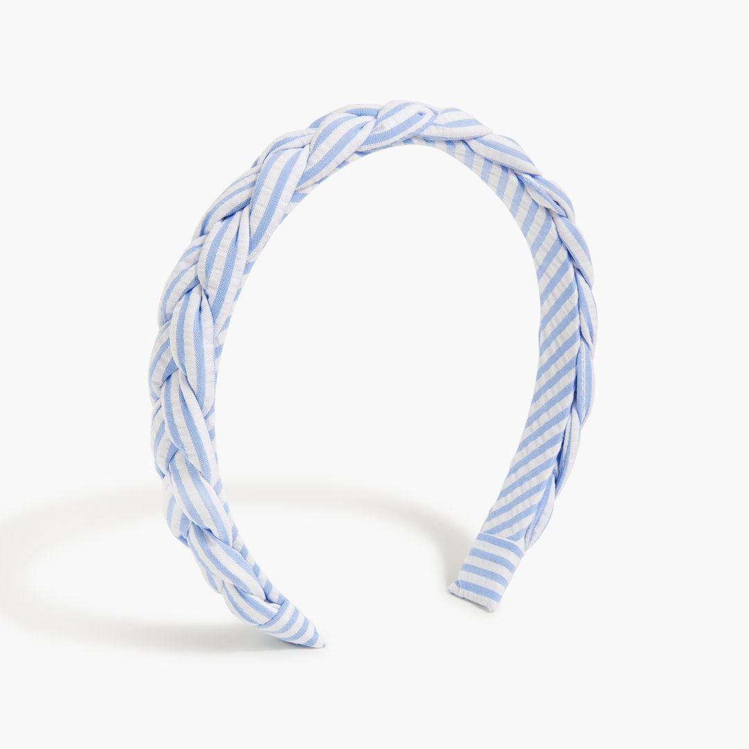 seersucker braided headband