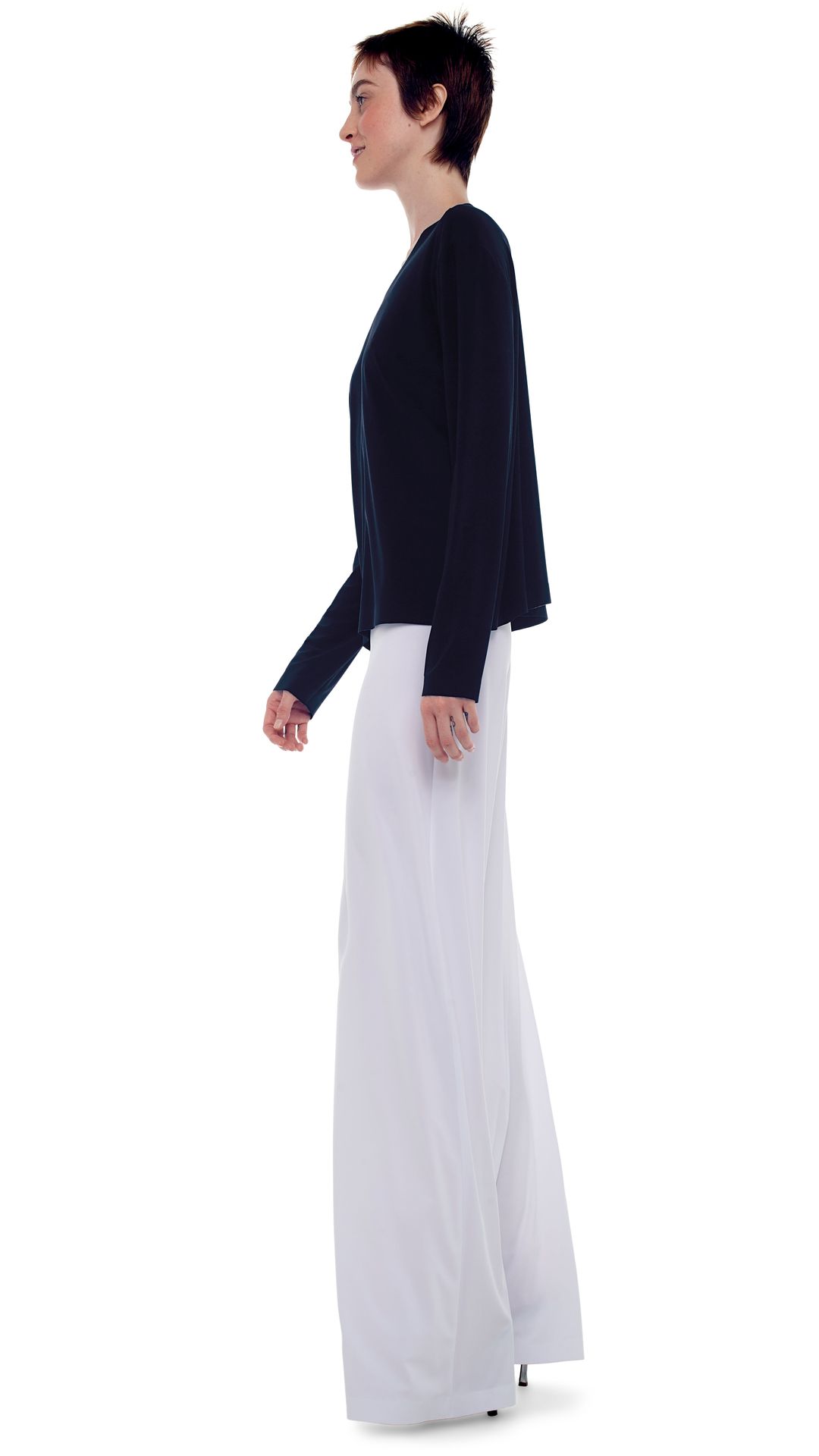 CROPPED BOYFRIEND CREW TOP