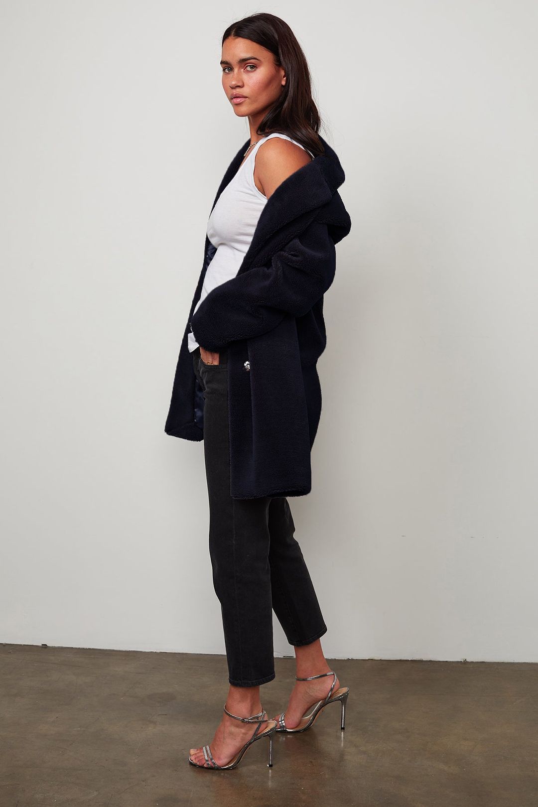 TRISHELLE LUX SHERPA OVERSIZED COAT #4