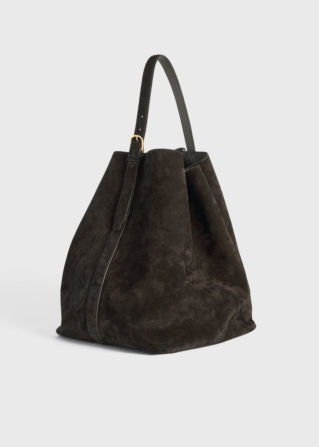 Belted suede tote pepper #4