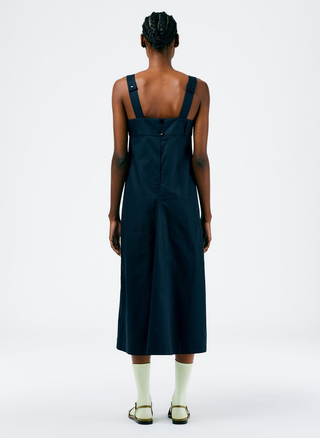 Eco Poplin Overall Midi Dress #3