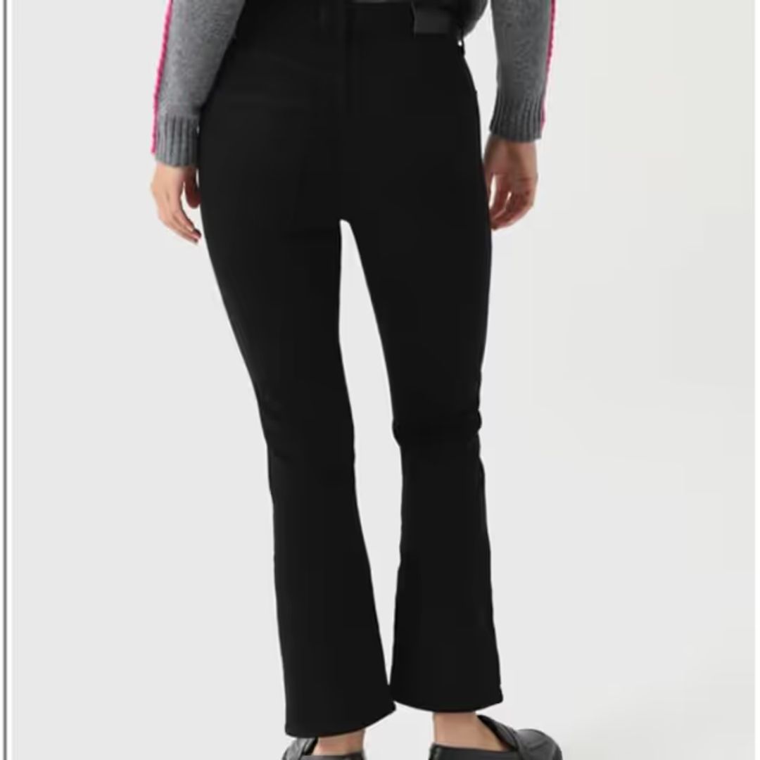 Demy Cropped Flare Jeans Black #2