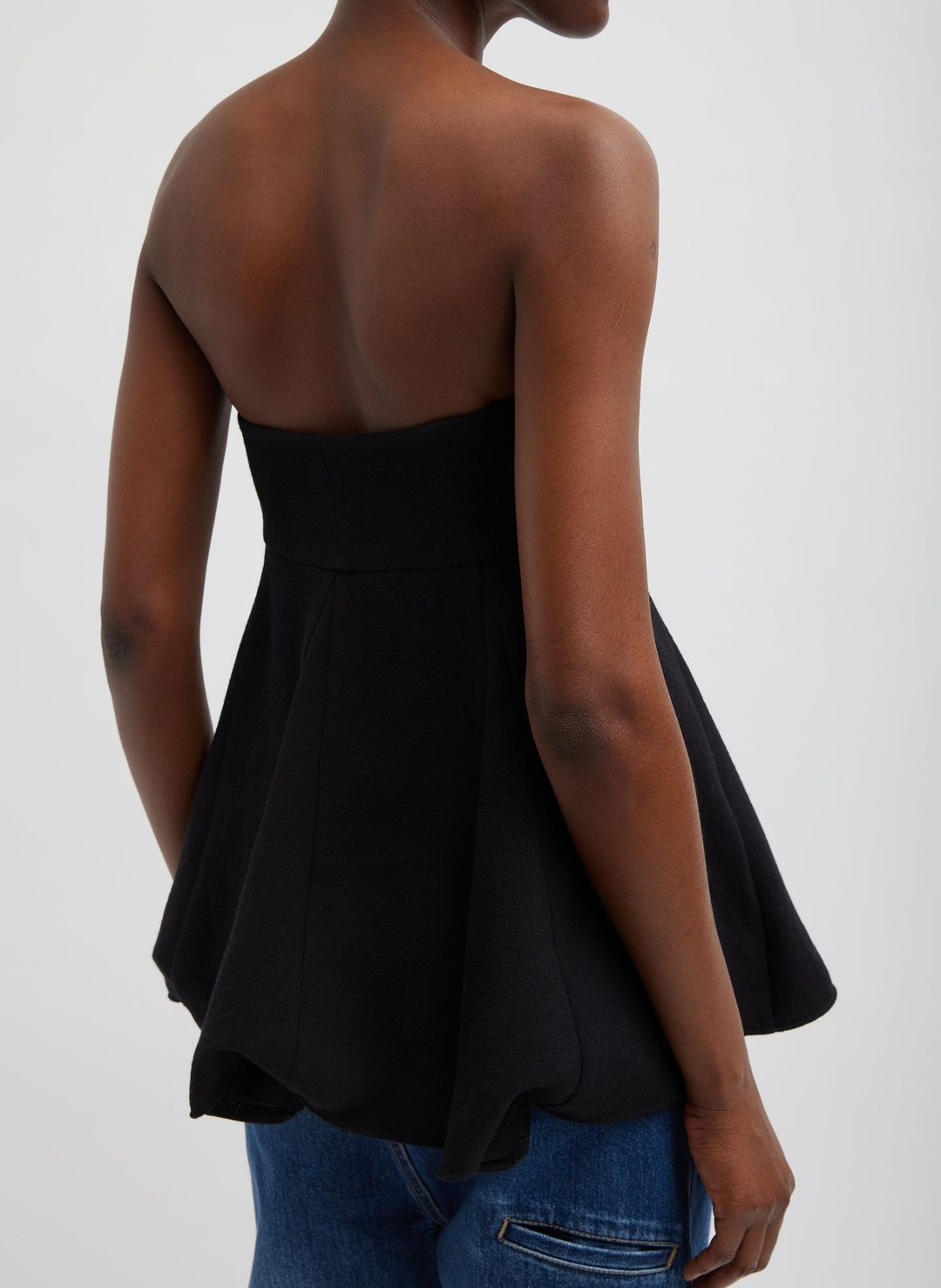 Melee Crepe Strapless Top #5