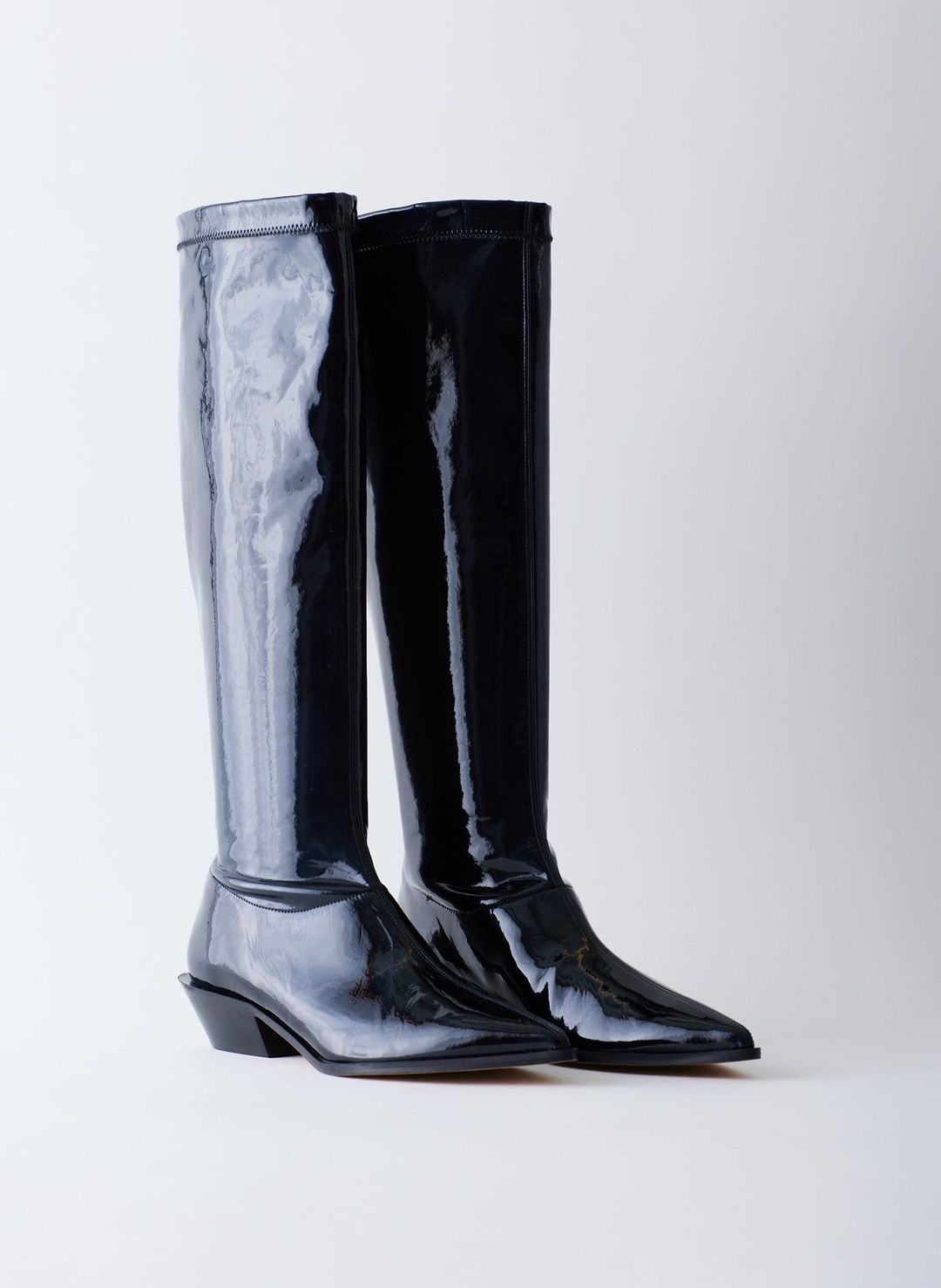 Bronson Faux Patent Leather Boot - Narrow Calf #4
