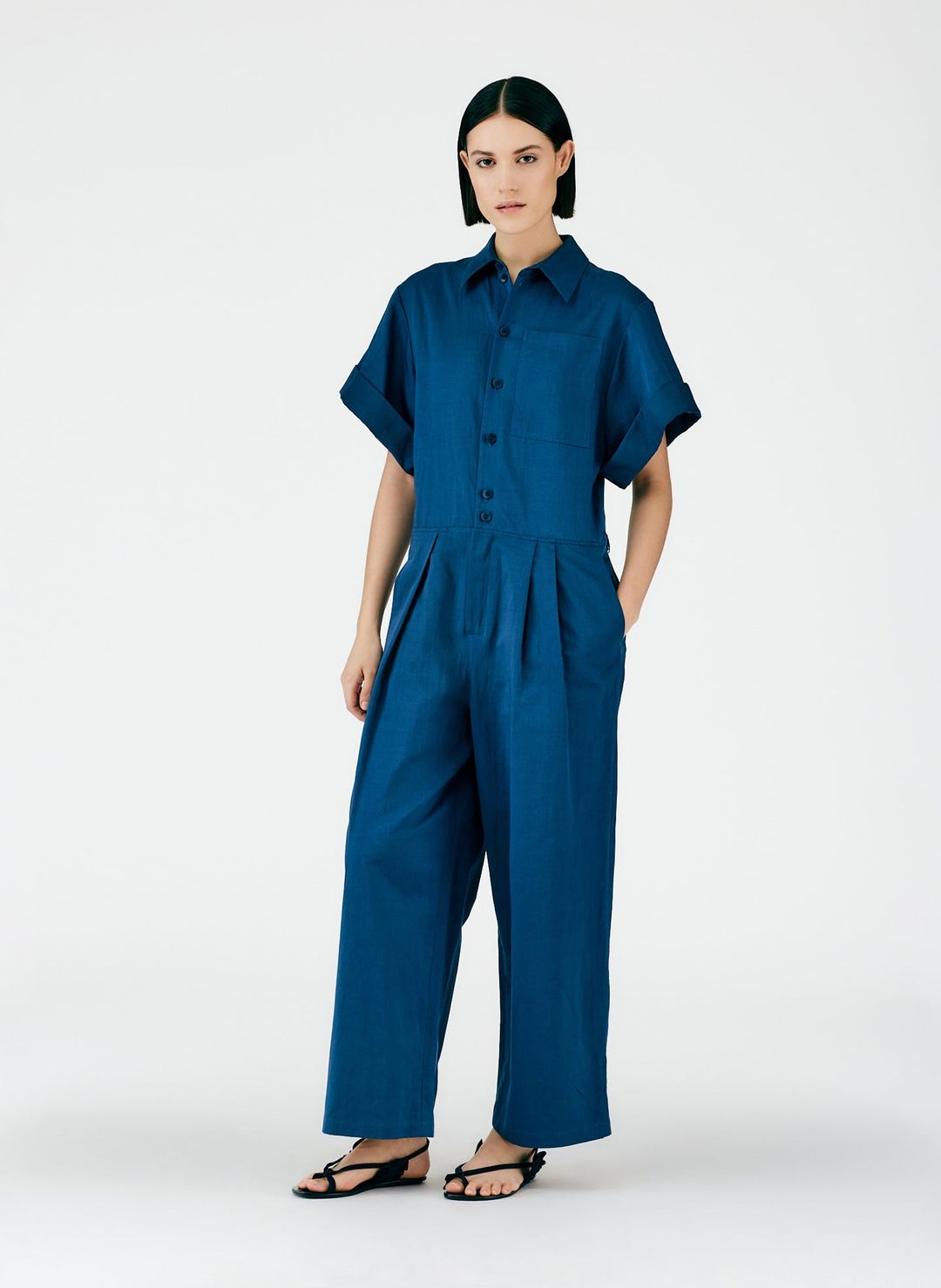 Cotton Linen Sateen Jumpsuit #6