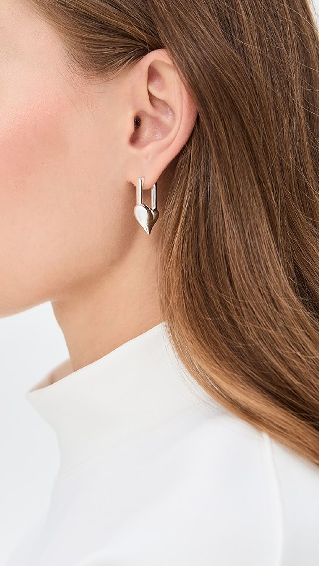 Padlock Heart Huggies