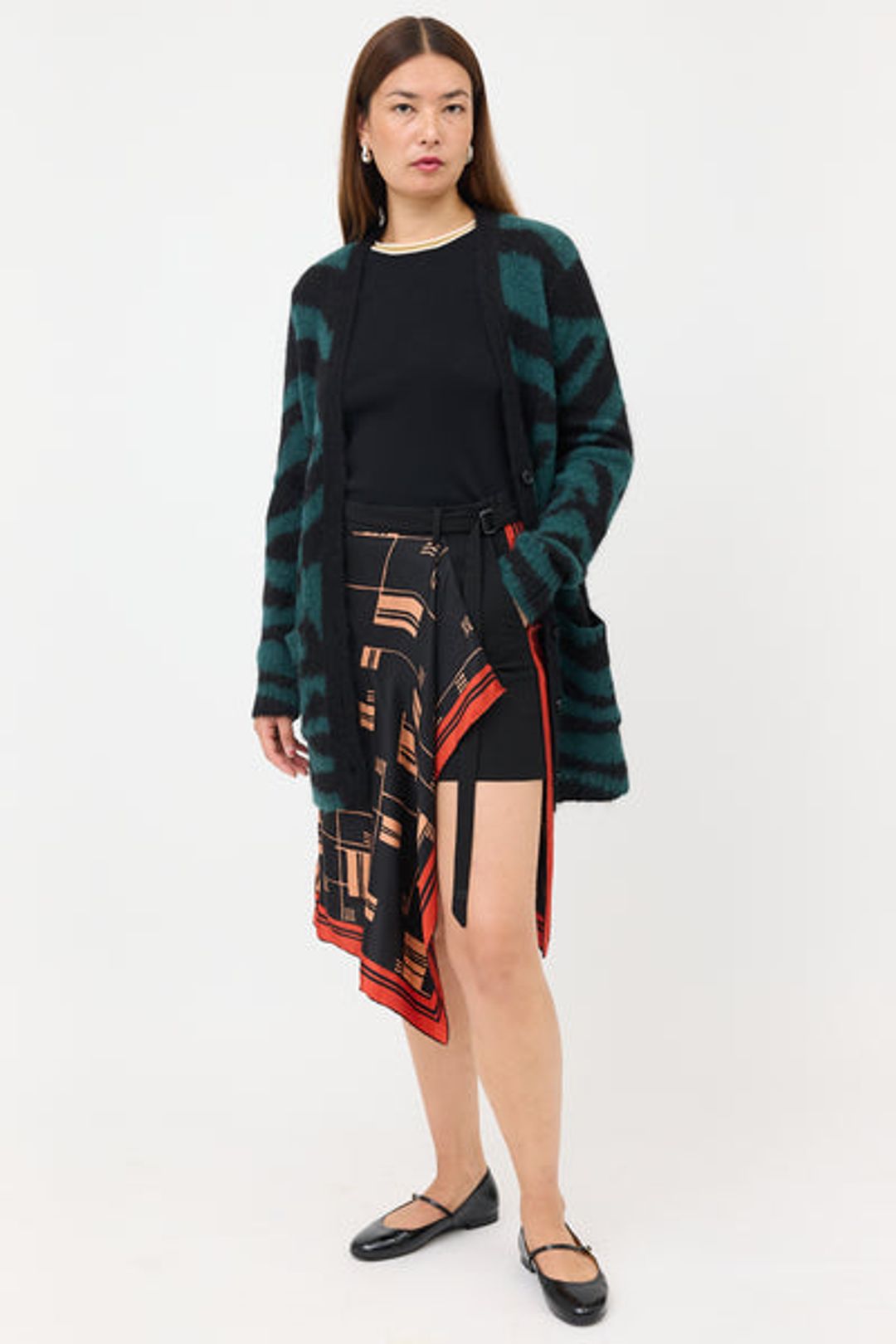 SS 2018 Wrap Front Scarf Skort #3