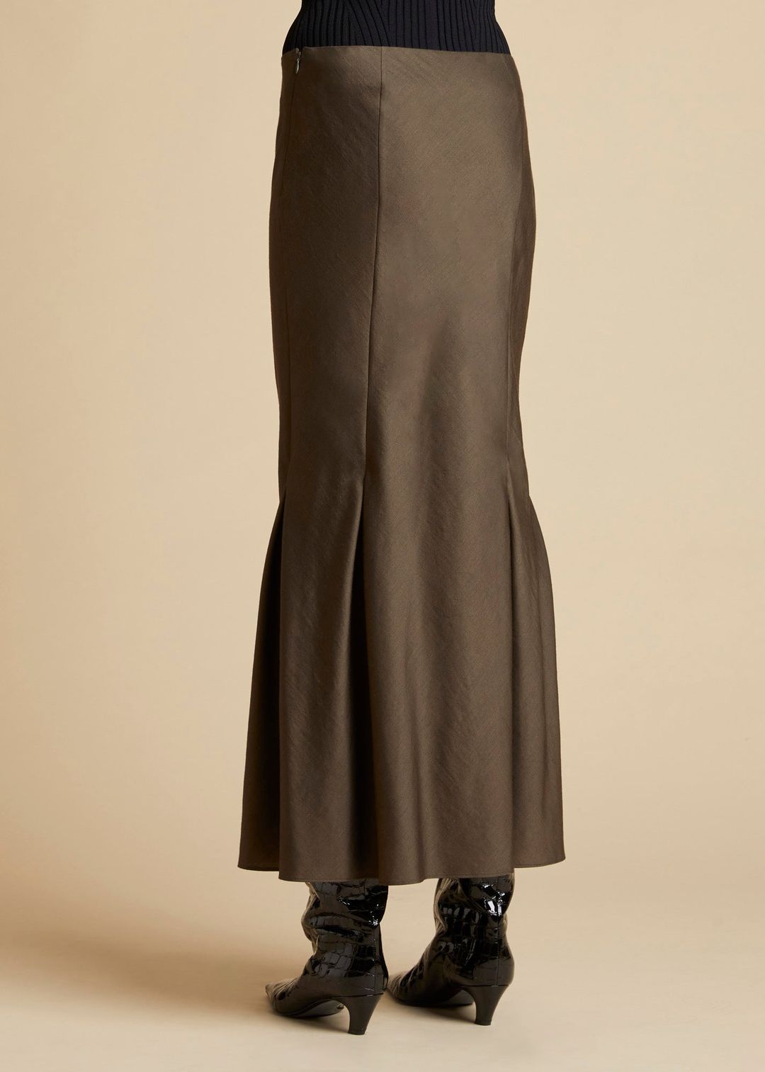The Levine Skirt in Brown #3
