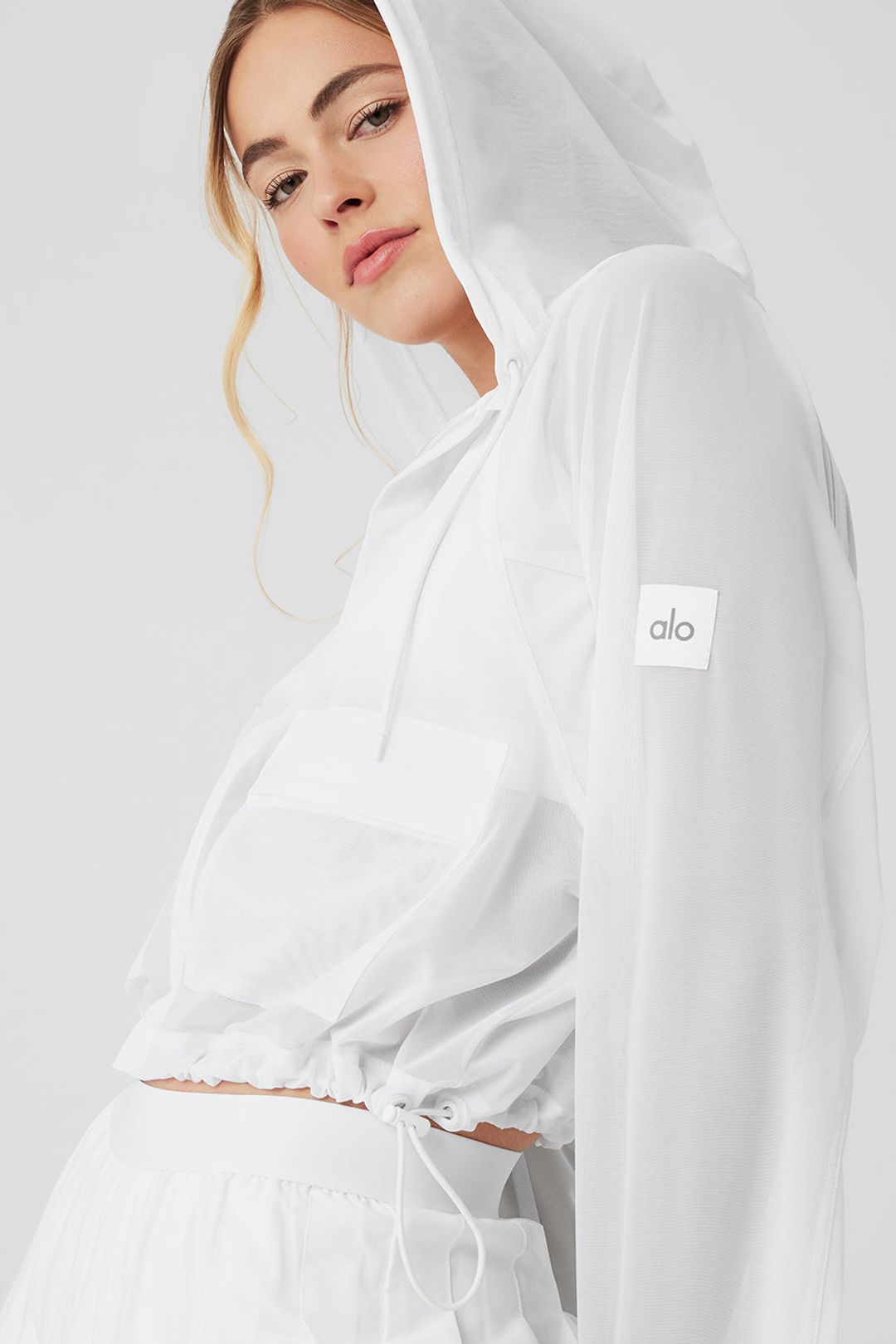 Mesh Sheer Bliss Jacket - White #4