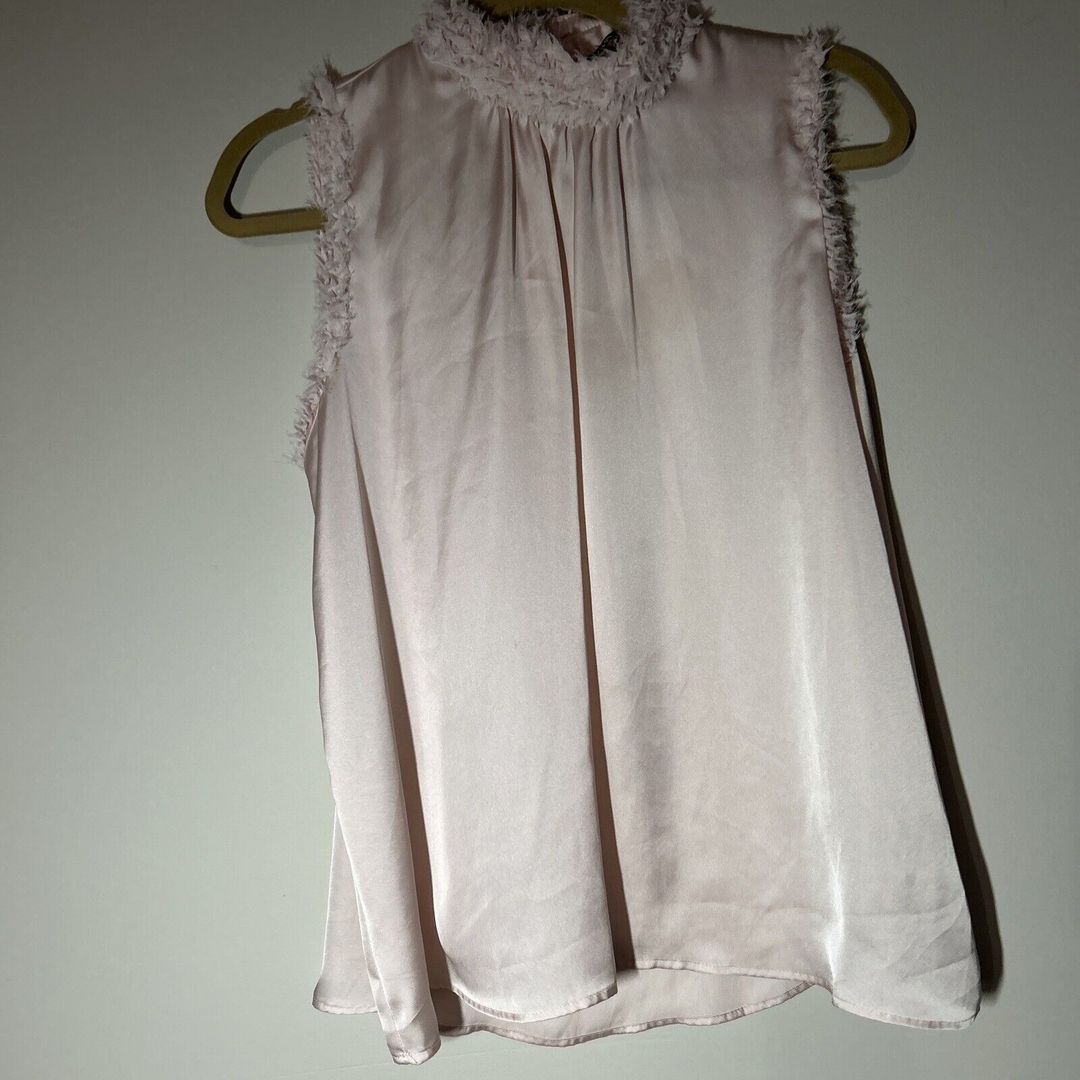 Zara Pink Sleeveless Blouse #4
