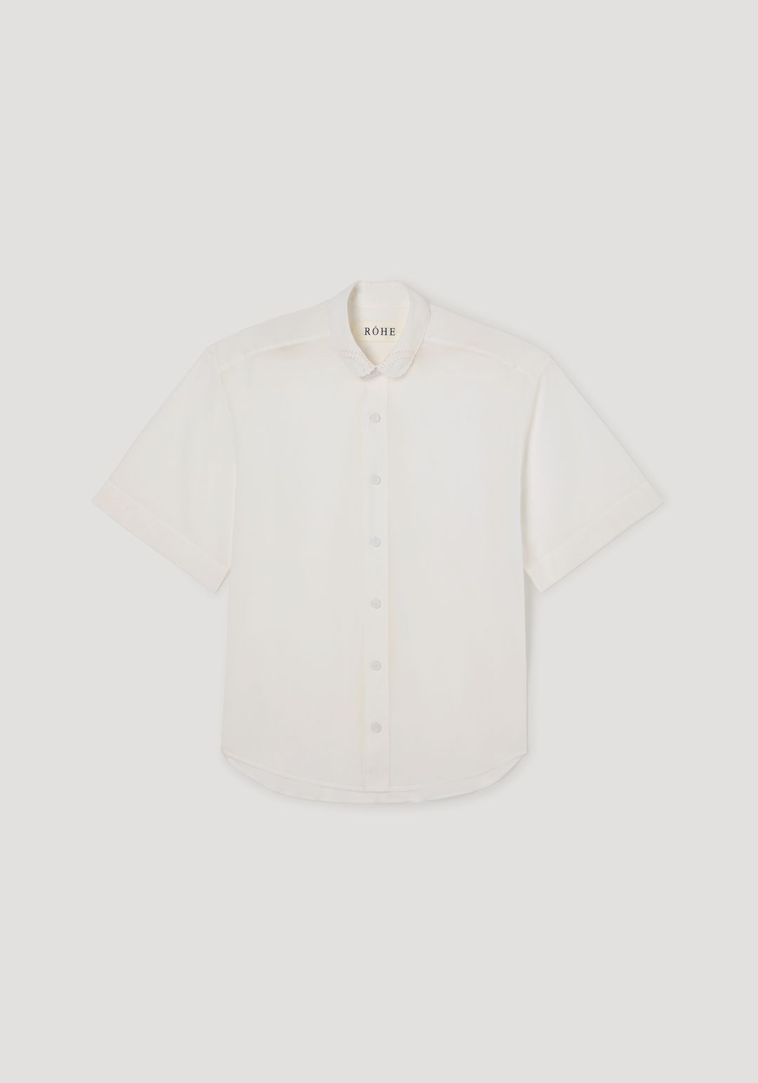 Embroidered muslin shirt | optic white #6