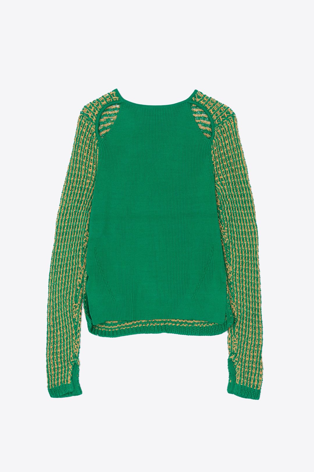 Textured Long Sleeve Crewneck