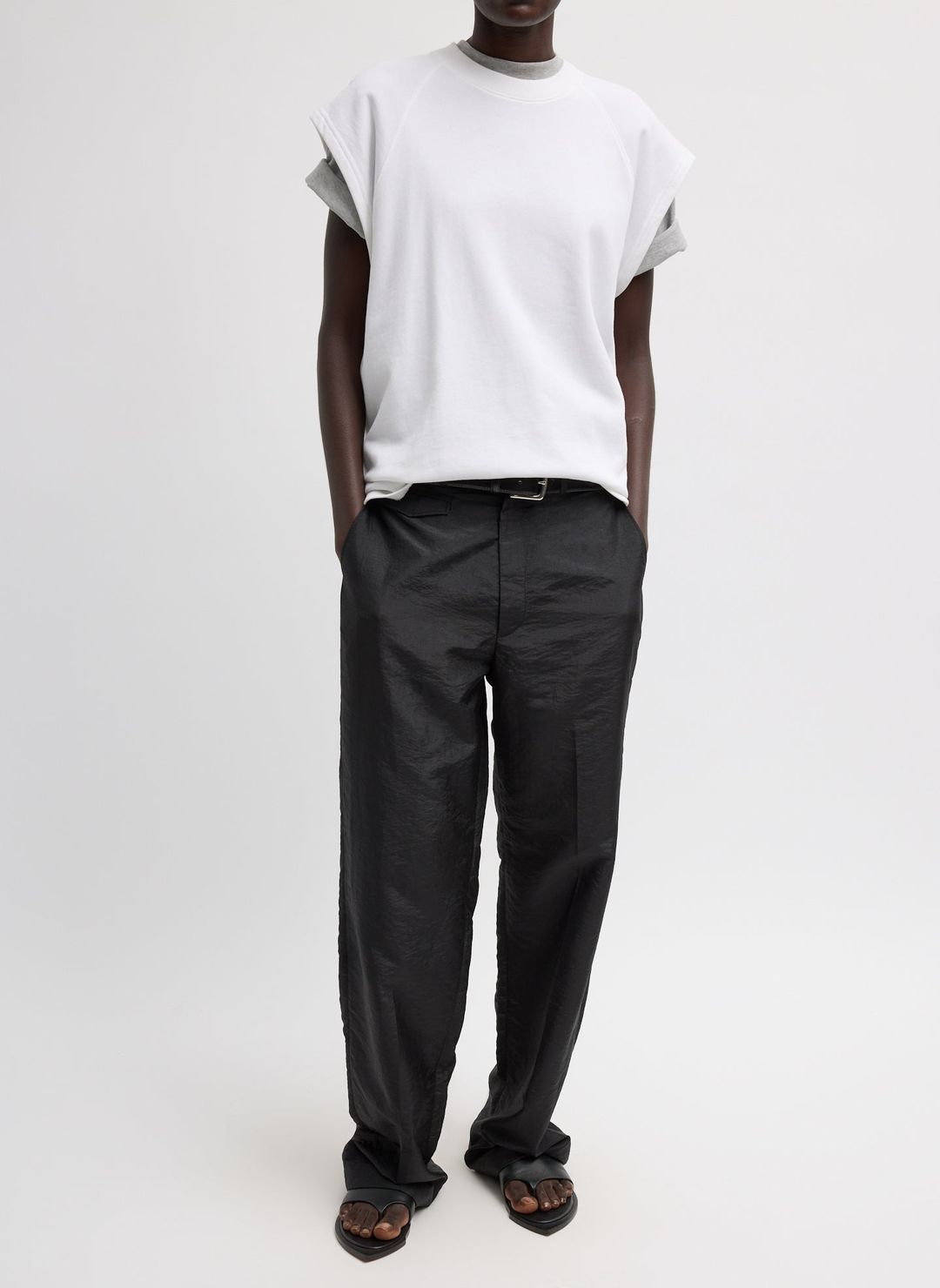 Light Weight Sweatshirting Sleeveless Easy Top #7