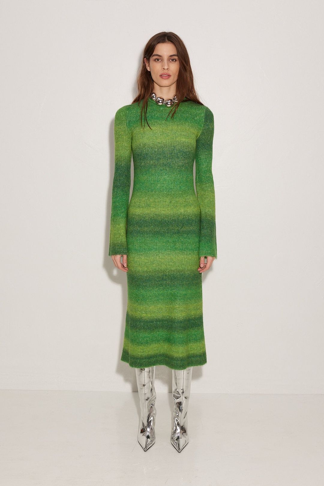 Axon Dress in Gummy Green Multi #5