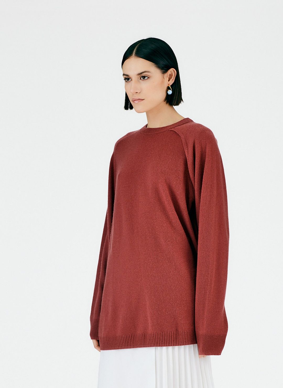 Feather Weight Cashmere Cutout Sleeve Pullover #4