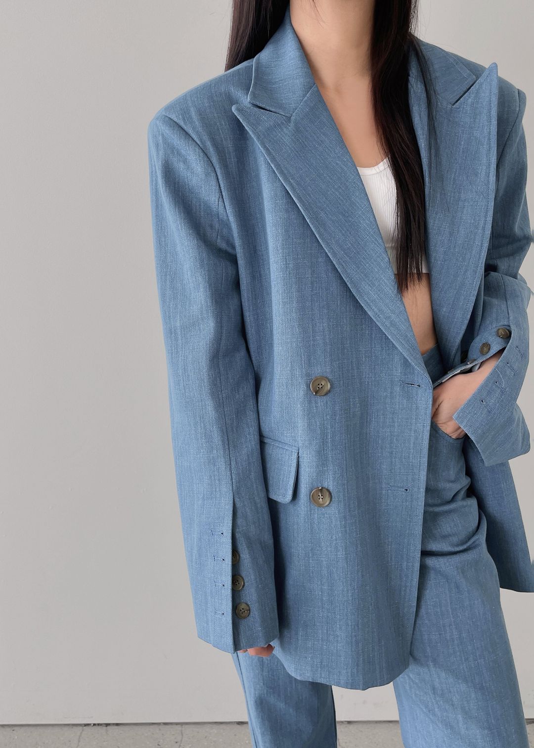 Jan Denim Blazer - Blue #12