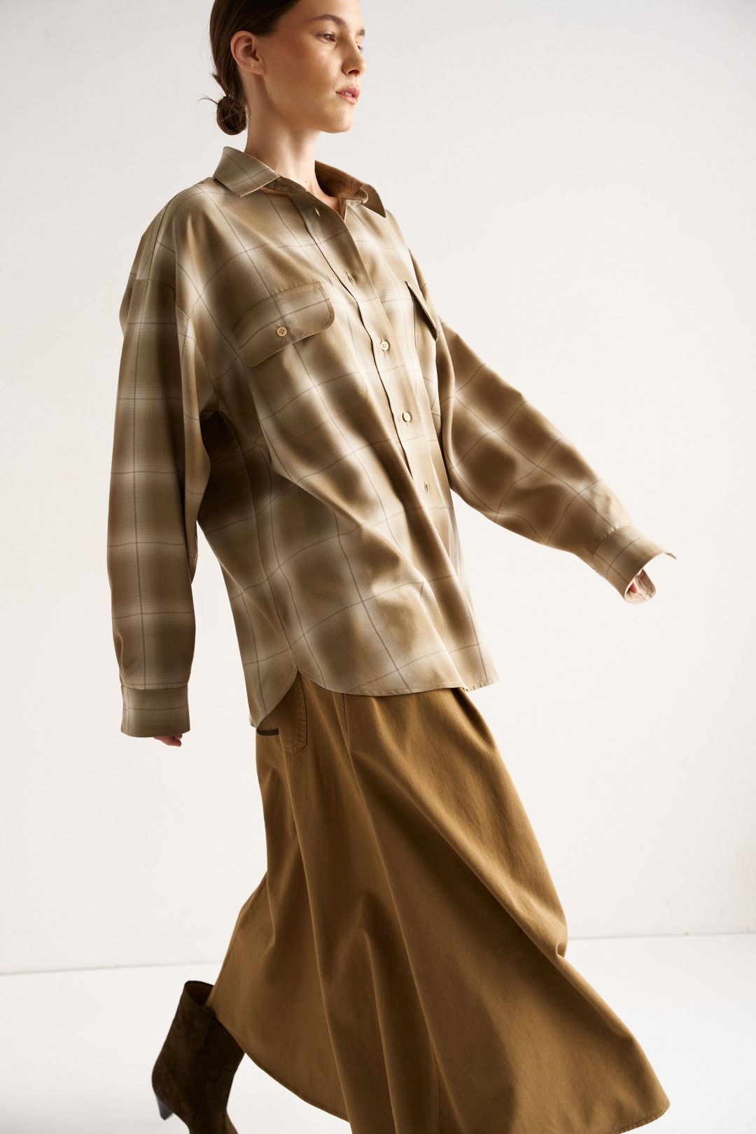 The Venetian Skirt in Camel #13