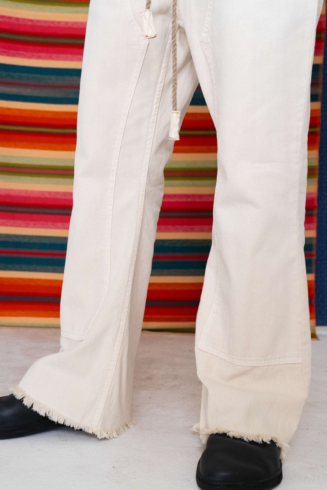 P75 Westerner Bell Bottoms Canvas Sunfaded Stone #5