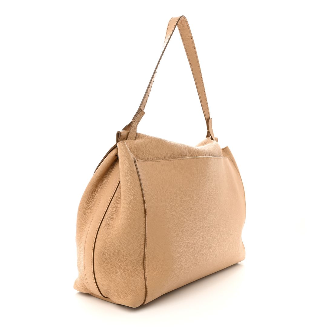 Top Handle 14 Leather Flap-top Shoulder Bag In Tan #4