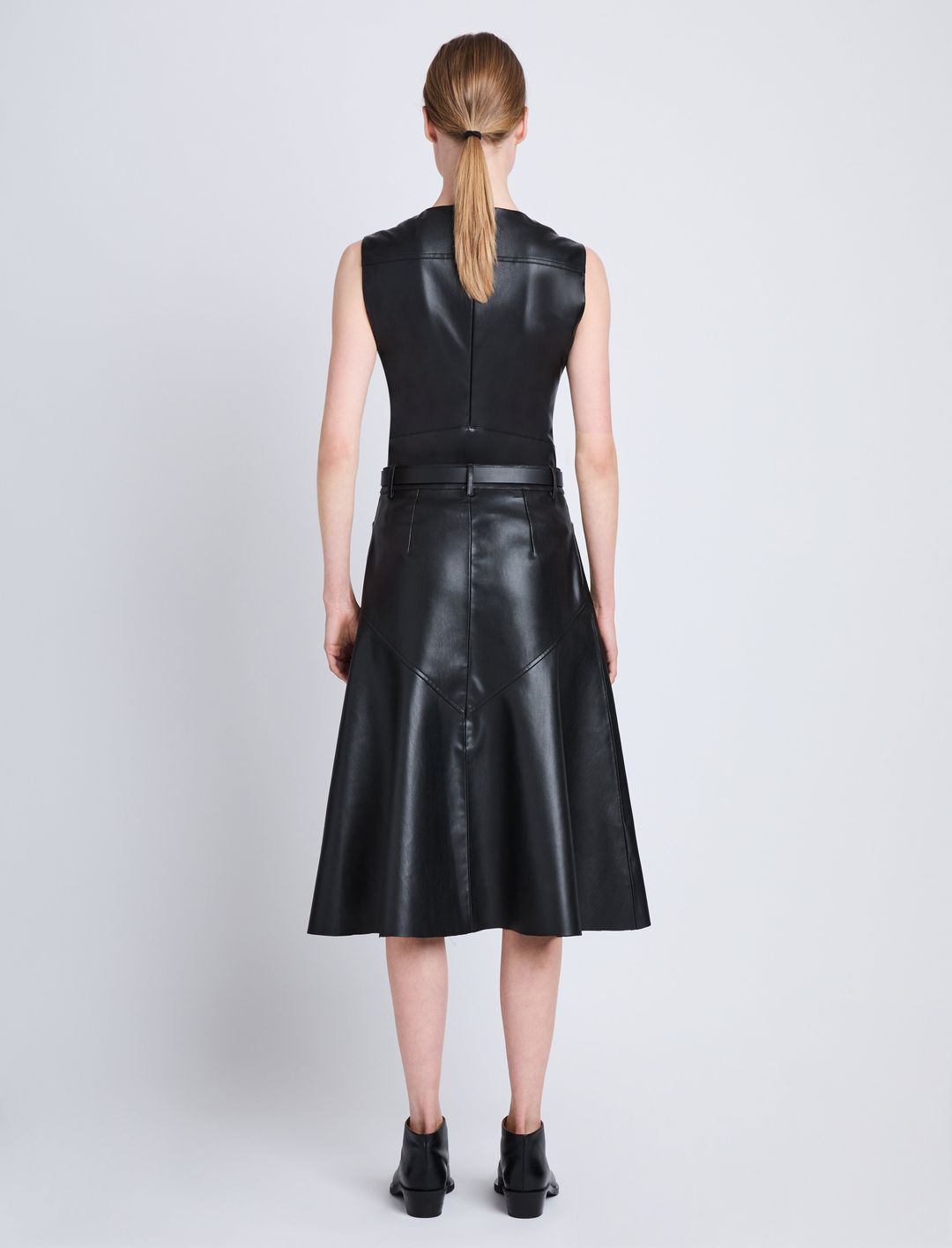 Jesse Skirt in Faux Leather #4