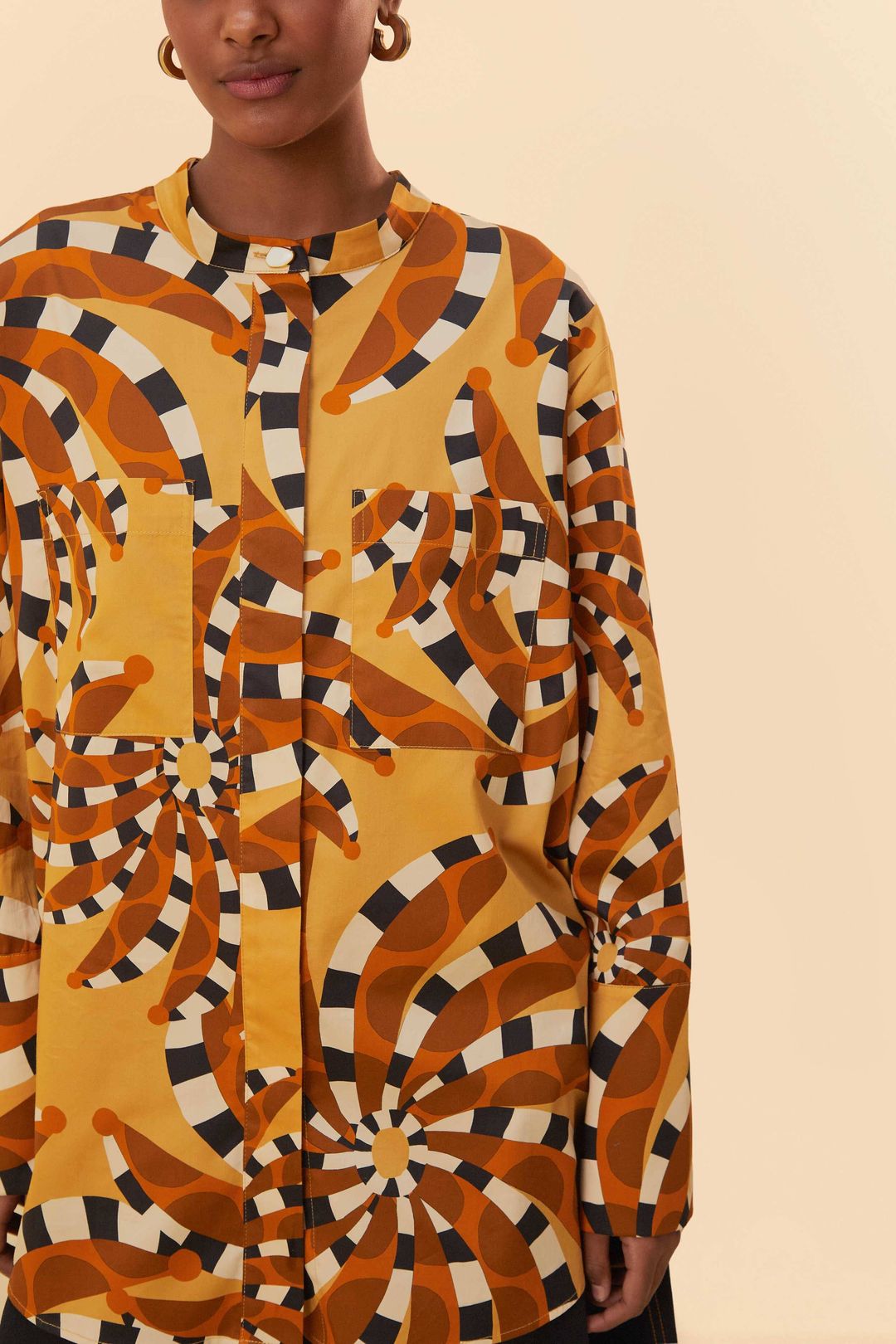 Beige Bananada Maxi Shirt #3