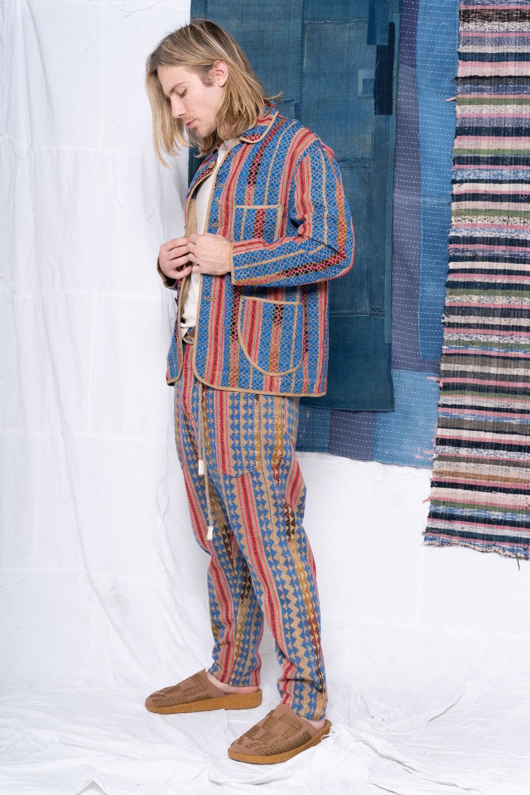 P63 Fatigue Heavy Ikat Jacquard Clay #7