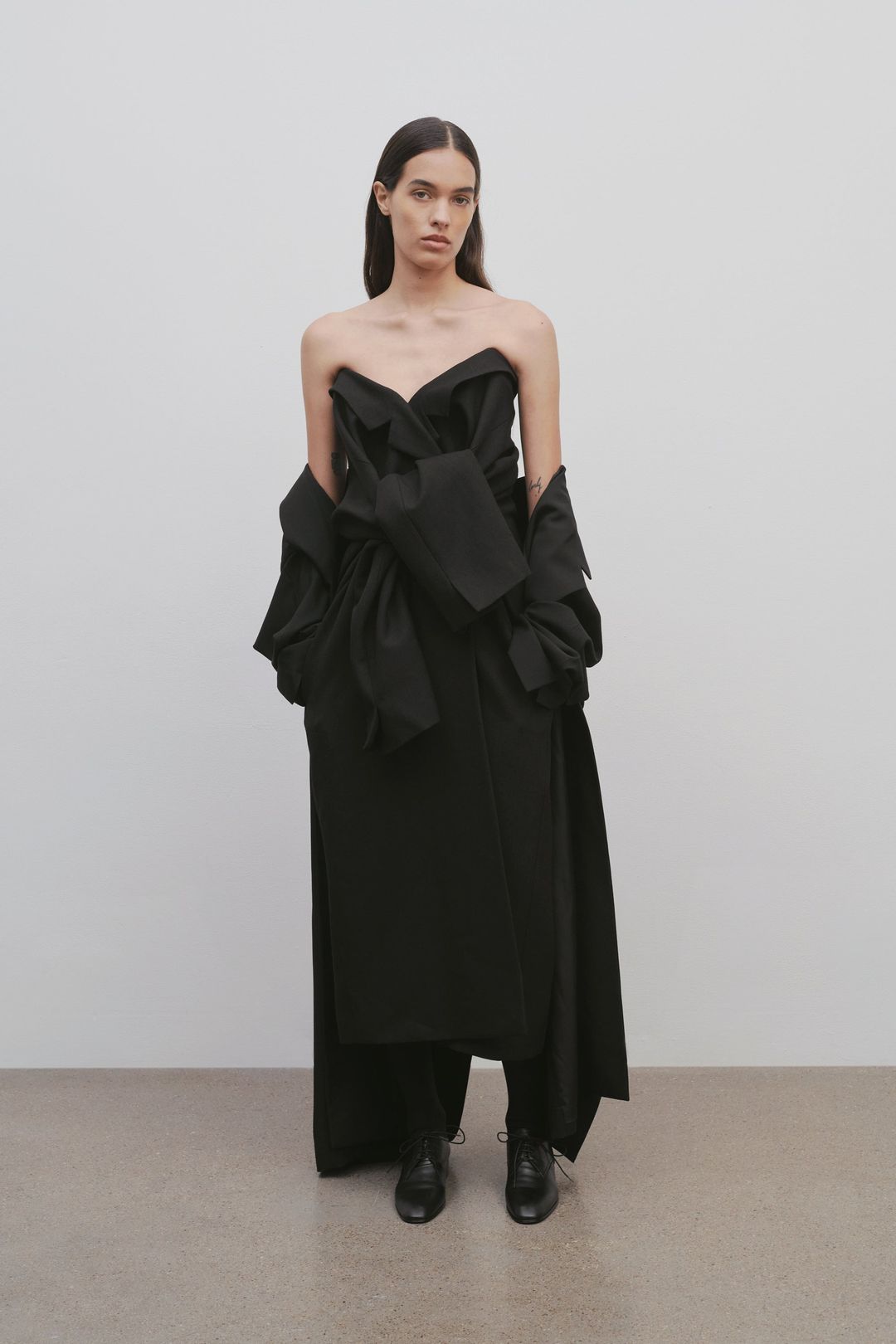 Arpelle Dress in Virgin Wool and Mohair #3
