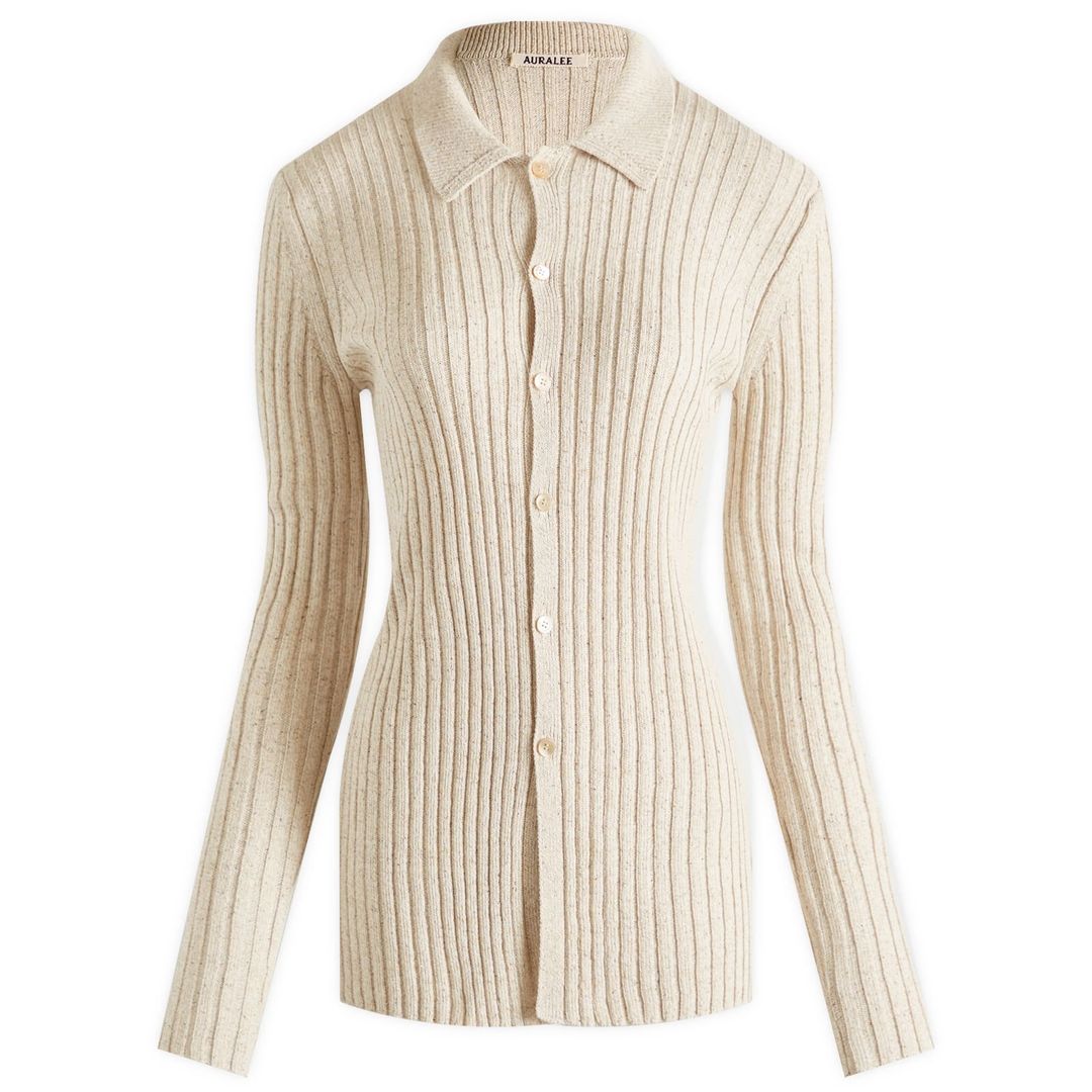 Rib Knit Shirt Cardigan